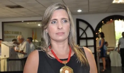 María José Vengoechea, presidenta saliente de CamComercio.