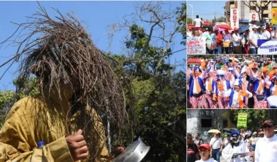 Imágenes de la marcha del Magisterio en Barranquilla.