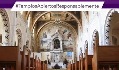 Los templos católicos y los servicios religiosos están habilitados en Colombia.