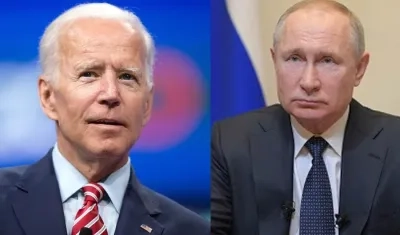 Joe Biden, presidente de EE.UU., y Vladimir Putin, presidente de Rusia.