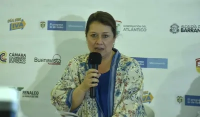 María Ximena Lombana, Ministra de Comercio.