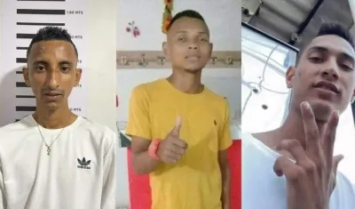 Brayan Aldana, Ever Rodríguez y Aldair Aguirre, los tres buscados por el homicidio de la menor.