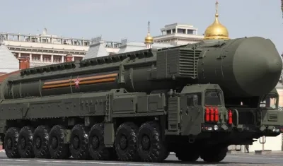 Imagen de referencia de un misil balístico ruso.
