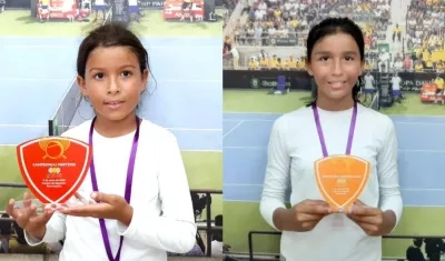 Mariana y Gabriela Holguín, jugadoras de tenis. 