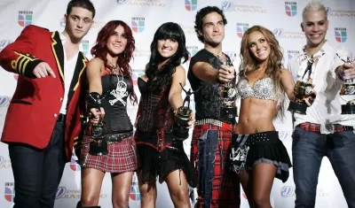 Grupo de pop juvenil RBD.