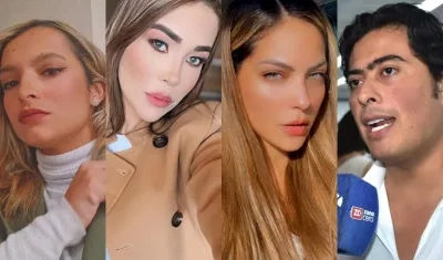 Andrea Petro, Day Vásquez, Laura Ojeda y Nicolás Petro, 'elenco estelar' del 'culebrón'.
