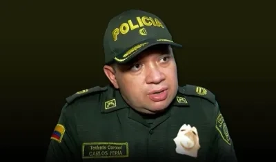 El coronel Carlos Feria, Jefe de la Protección Presidencial.