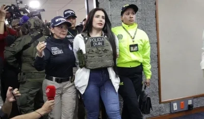 Aida Merlano, tras ser deportada de Venezuela.