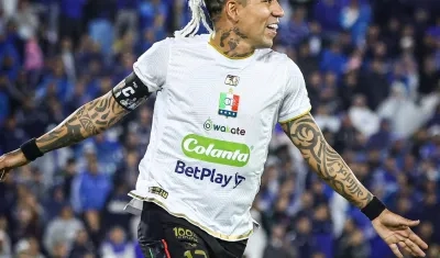 Dayro Moreno, con su gol ante Millonarios, llegó a seis en el presente torneo. 