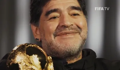 Diego Maradona y la Copa.