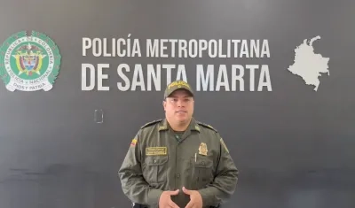 Teniente Coronel Agustín Flores, Comandante Operativo de Seguridad en Santa Marta.