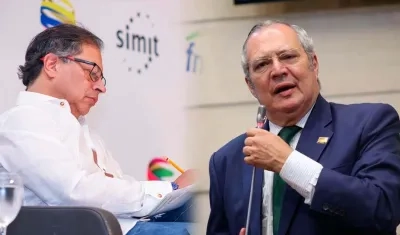 El Presidente Gustavo Petro e Iván Name.