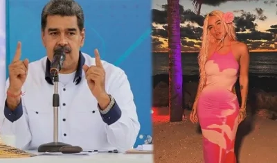 Nicolás Maduro y Karol G.