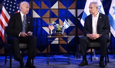 Joe Biden y Benjamín Netanyahu.