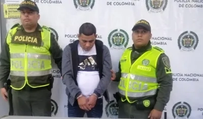 Arcesio Rojas Parra cuando fue capturado. 