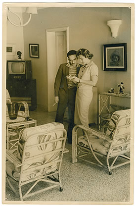 Gabo junto a Emma Castro en 1957.