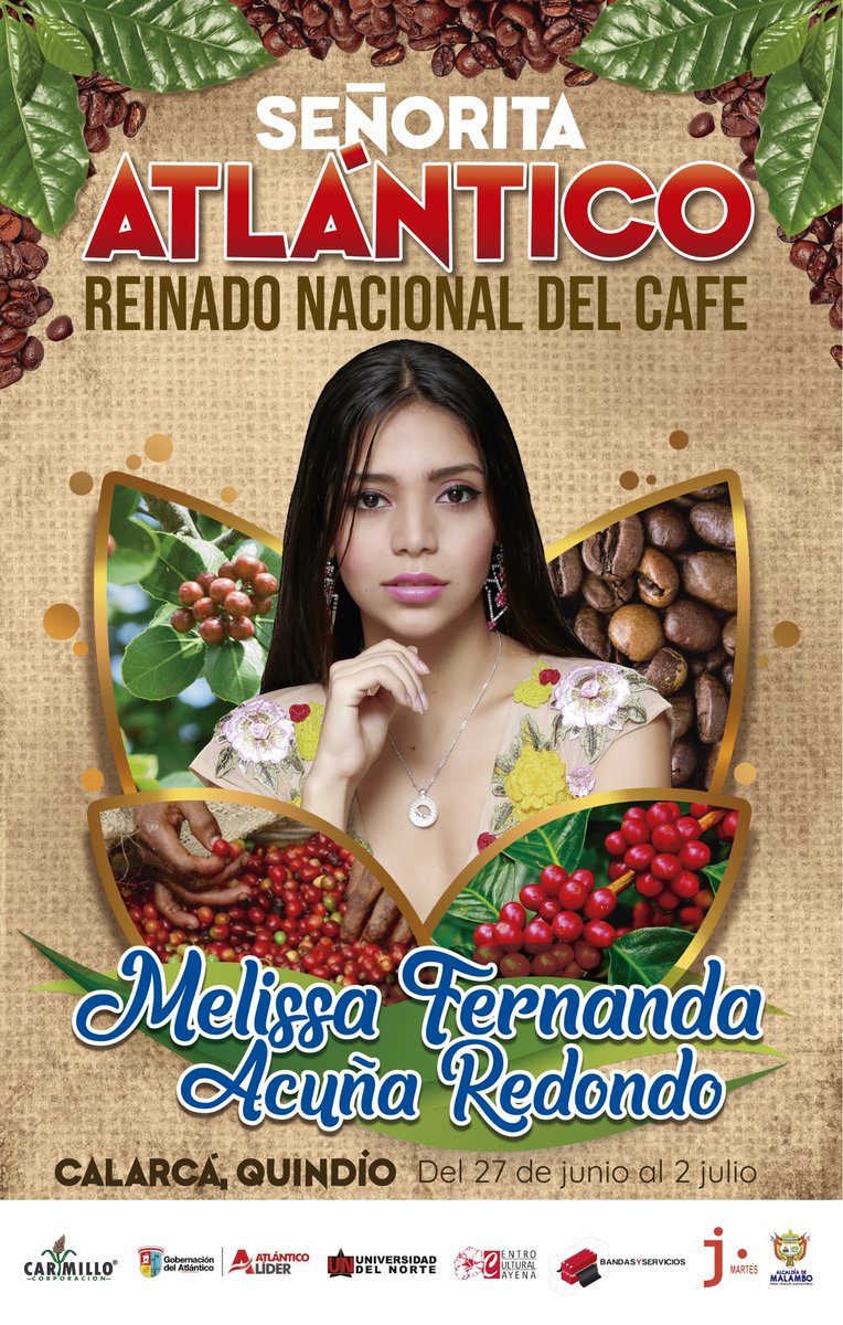 Afiche que llevó Melissa Acuña al evento.