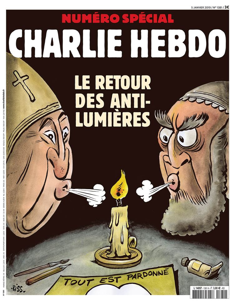 La portada completa de Charlie Hebdo.