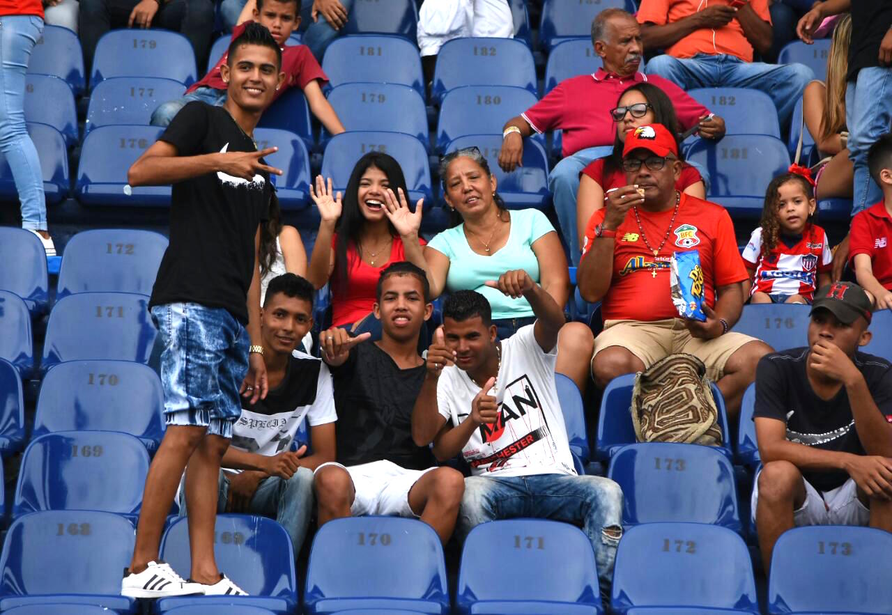 Los fieles aficionados acompañando al Barranquilla FC.
