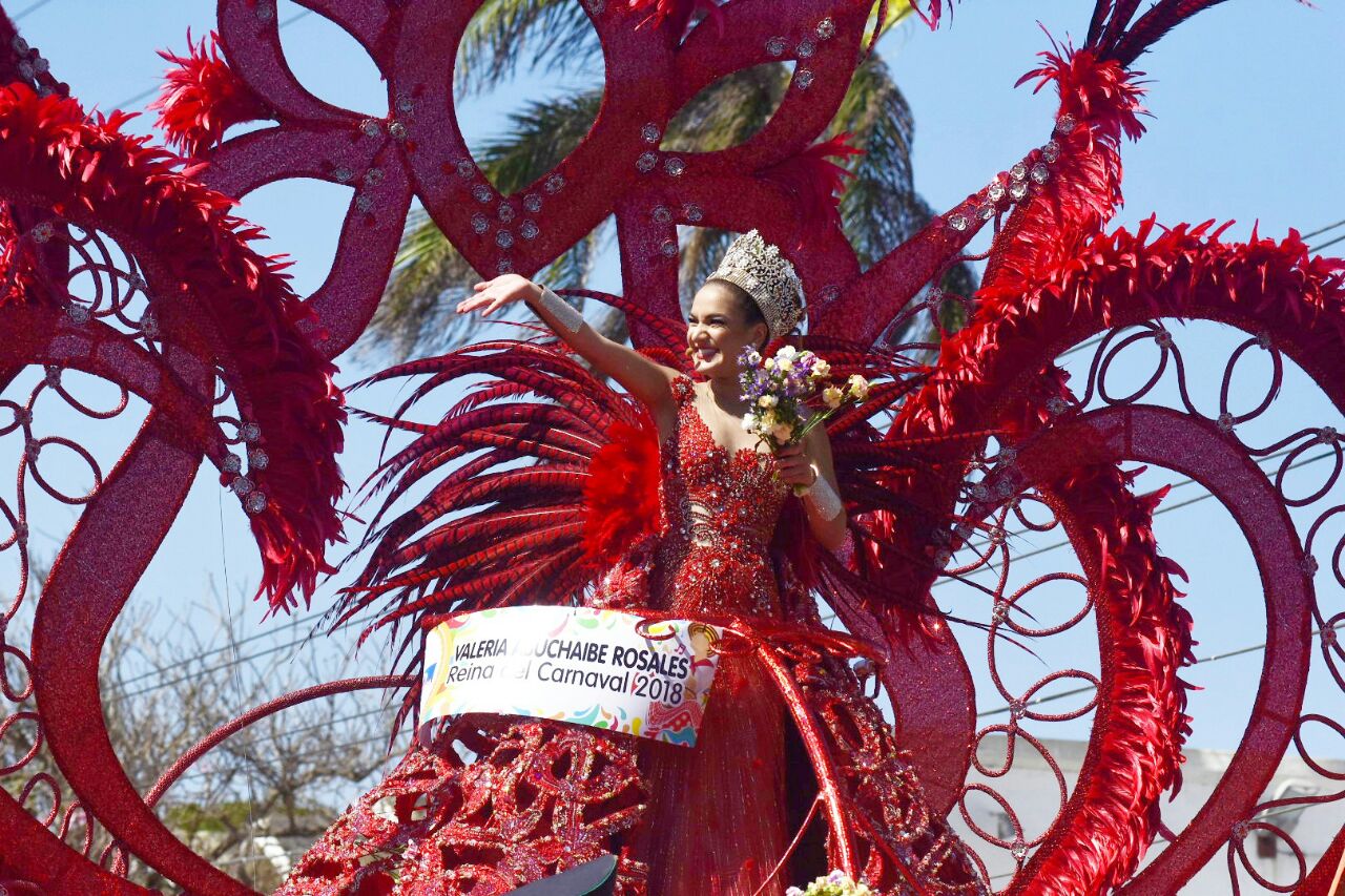 Valeria Abuchaibe, reina del Carnaval 2018.