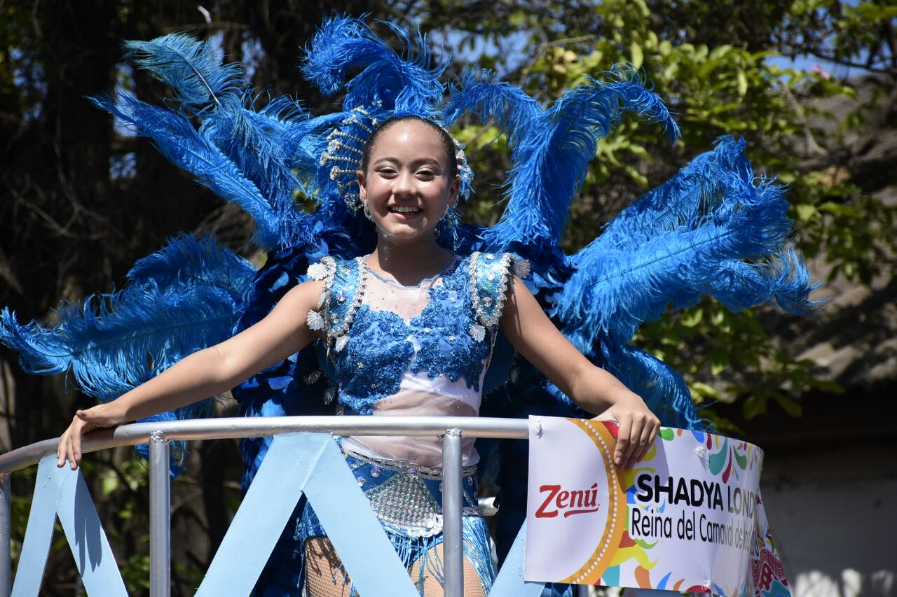 Shadya Londoño, reina infantil del Carnaval.