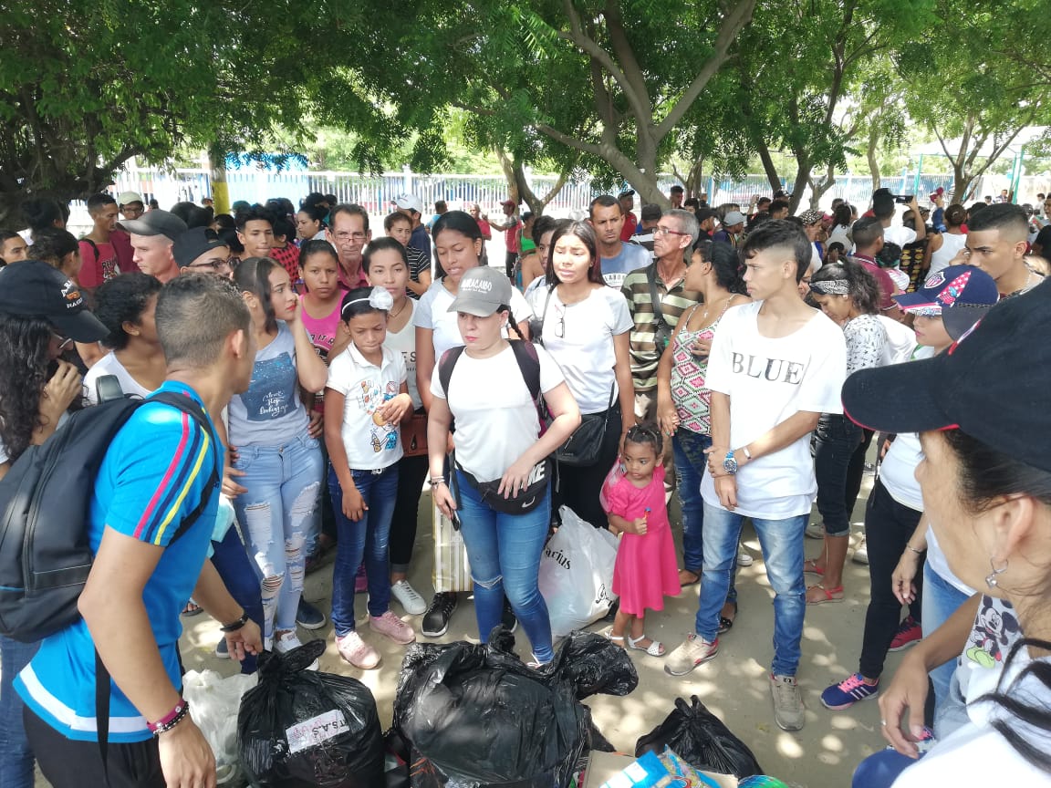 En tiempo récord se organizó la jornada de apoyo a los venezolanos de la Terminal de Transportes.