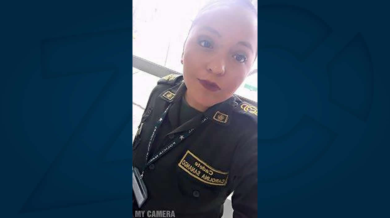 La cadete ecuatoriana herida Carolina Sanango.