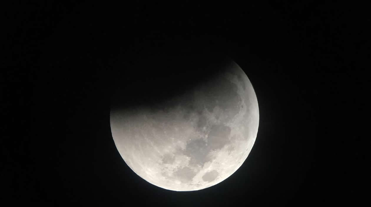 Así se vio el eclipse desde telescopios de Combarranquilla.