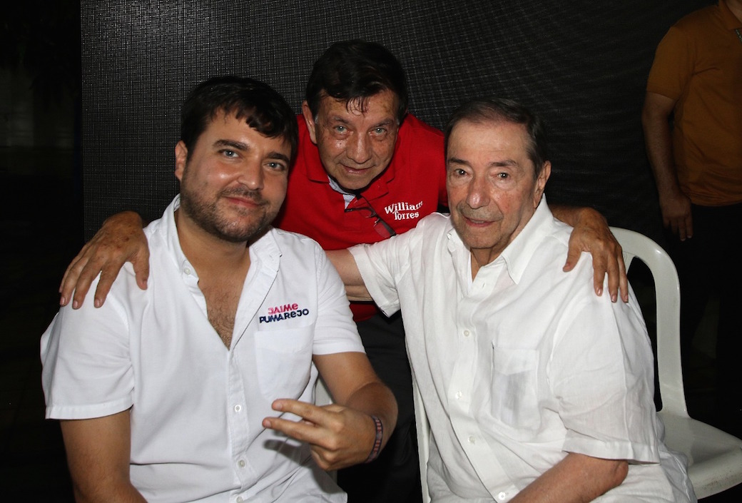 Jaime Pumarejo, Jorge Torres y Fuad Char.