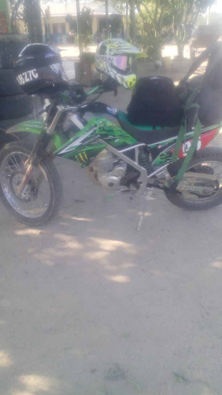La moto de Omar Aguirre Arias.