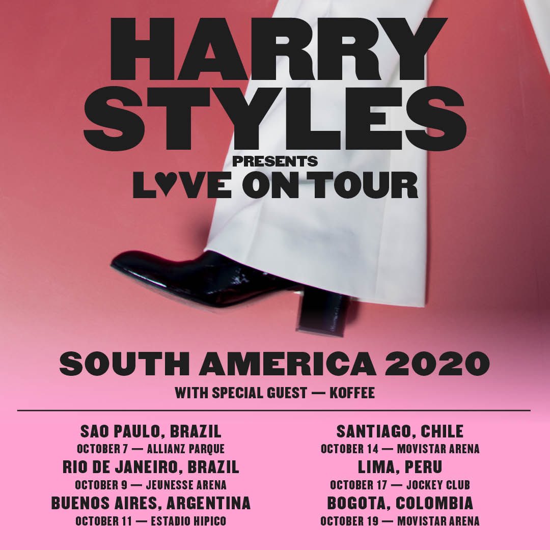 Fechas de la gira de Harry Styles por Suramérica.