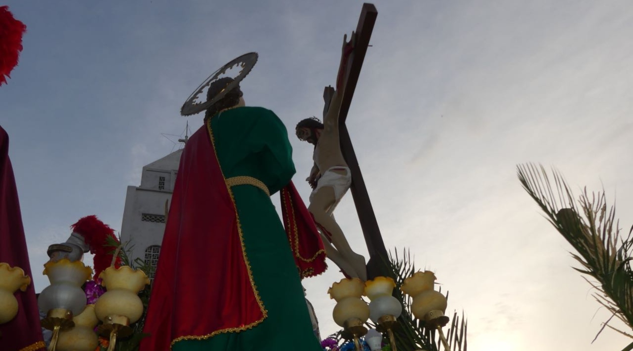 Imágenes religiosas que salen en las procesiones en Guamal.