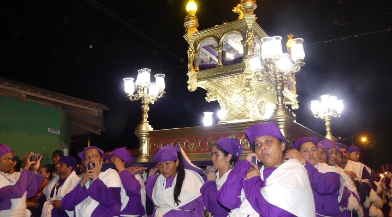 Así fue la procesión en la Semana Santa del 2018 en el municipio.