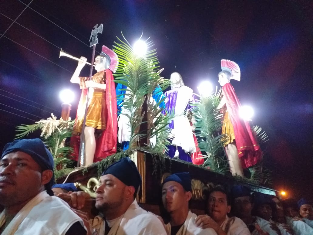 Procesión del 'Jueves de Dolores', realizado previo a la Semana Santa.