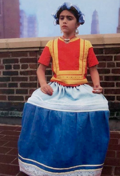 Hija de Madonna vestida como Frida Kahlo.