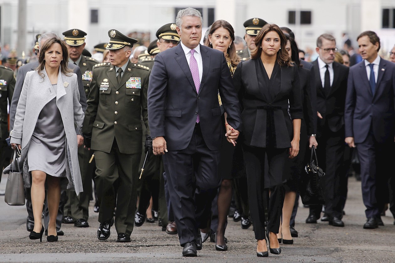 El Presidente de la República, Iván Duque y la primera Dama, María Juliana Ruiz.