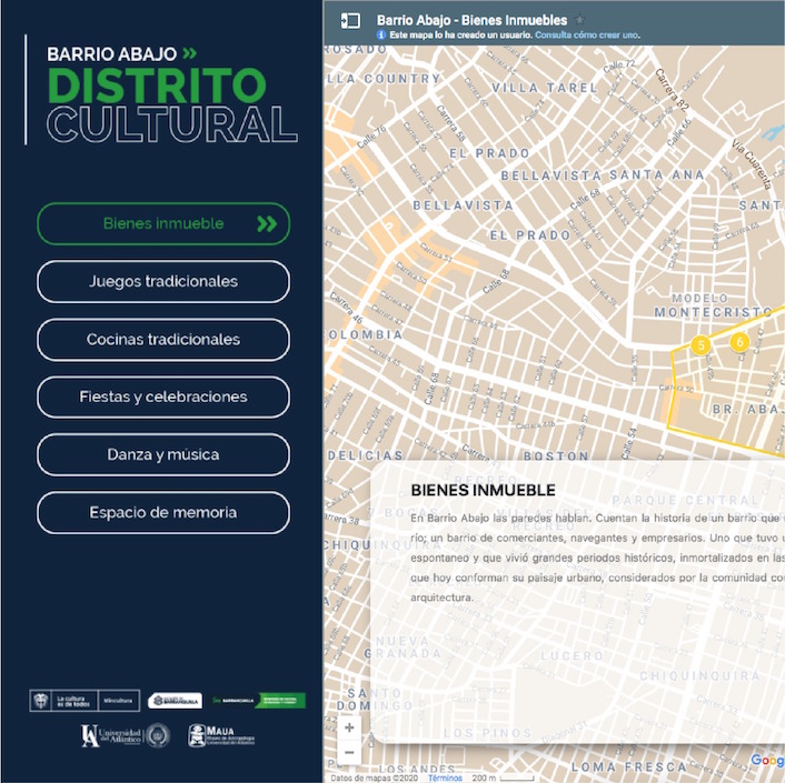 Localización de bienes inmuebles en la cartografía digital.