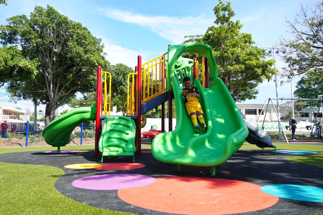 El parque será el escenario de recreación para los niños, eso sí en esta época con bioseguridad.
