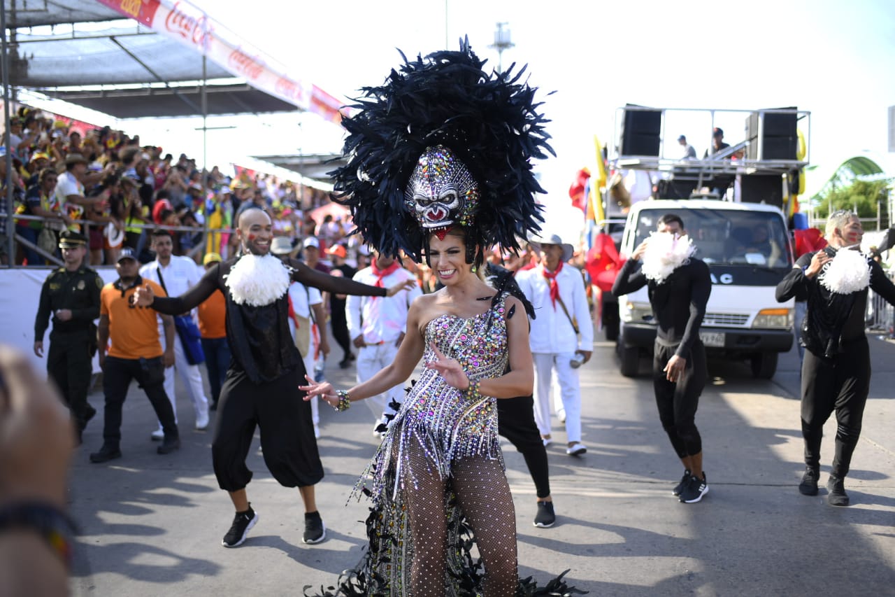 Isabella Chams, Reina del Carnaval 2020, en el desfile de la Gran Parada de Tradición.