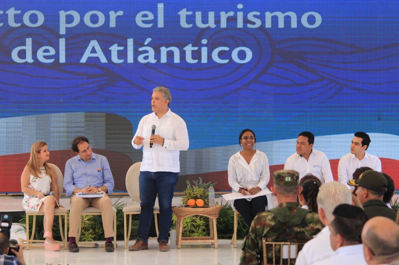 El Presidente Duque en Puerto Colombia.