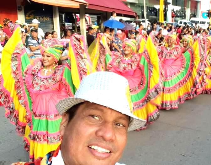 Jorge Garizábalo, en una de las presentaciones en el Carnaval de Barranquilla.