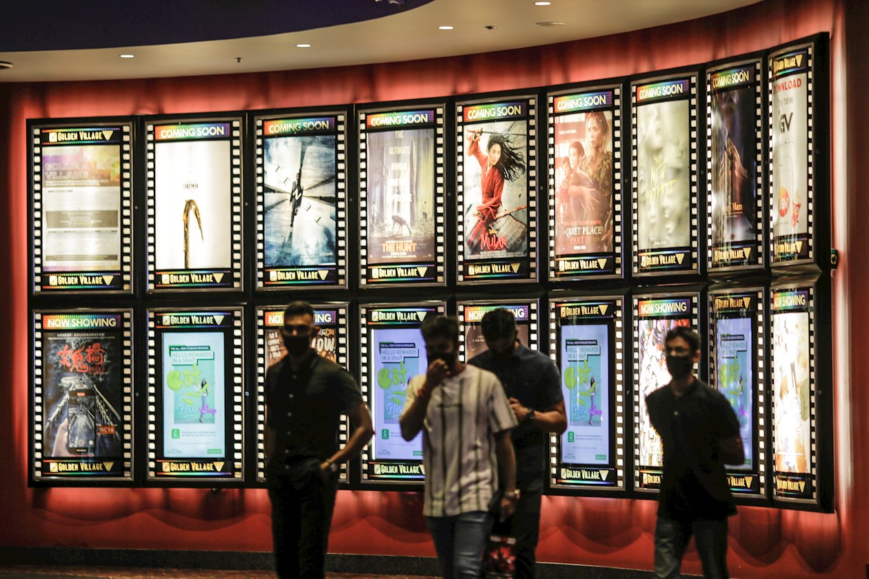Los cines fueron abiertos este lunes en Singapur.