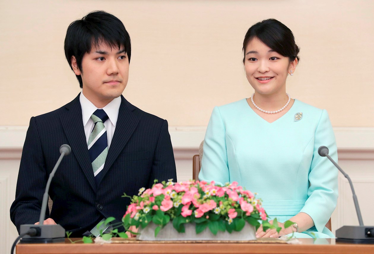 La princesa japonesa Mako y su prometido Kei Komuro