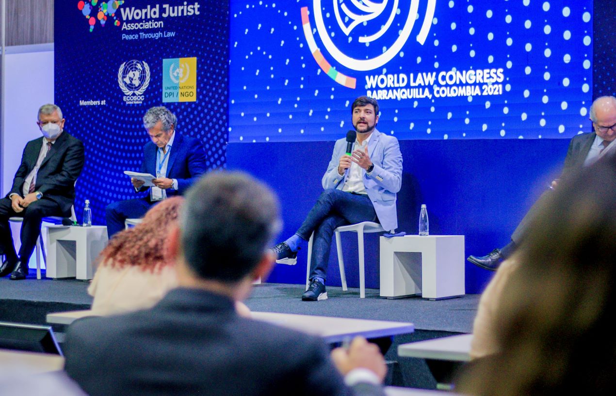 El alcalde Jaime Pumarejo participa en el World Law Congress.