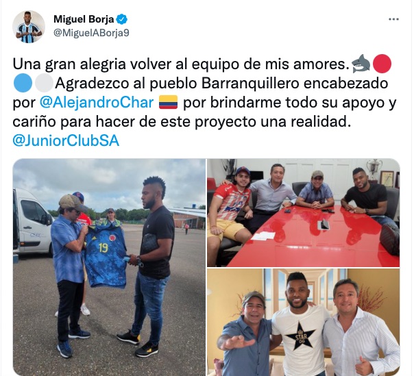 El trino de Miguel Ángel Borja.