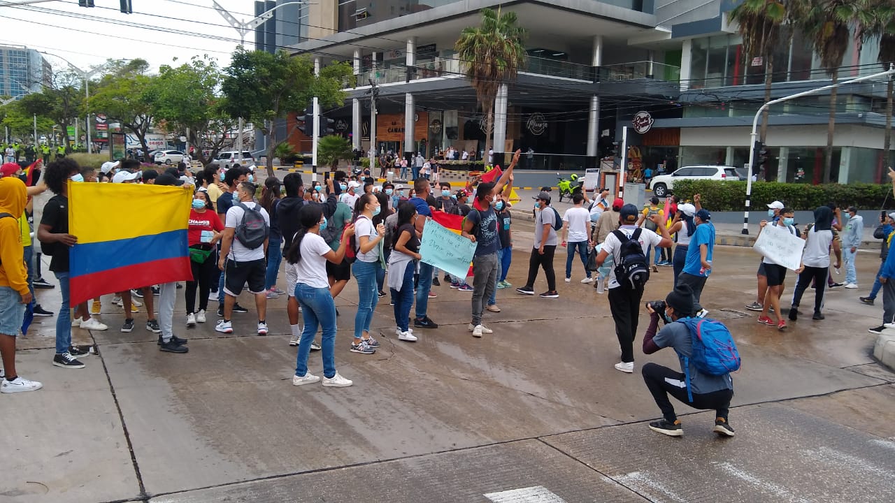 Imagen de la marcha estudiantil.