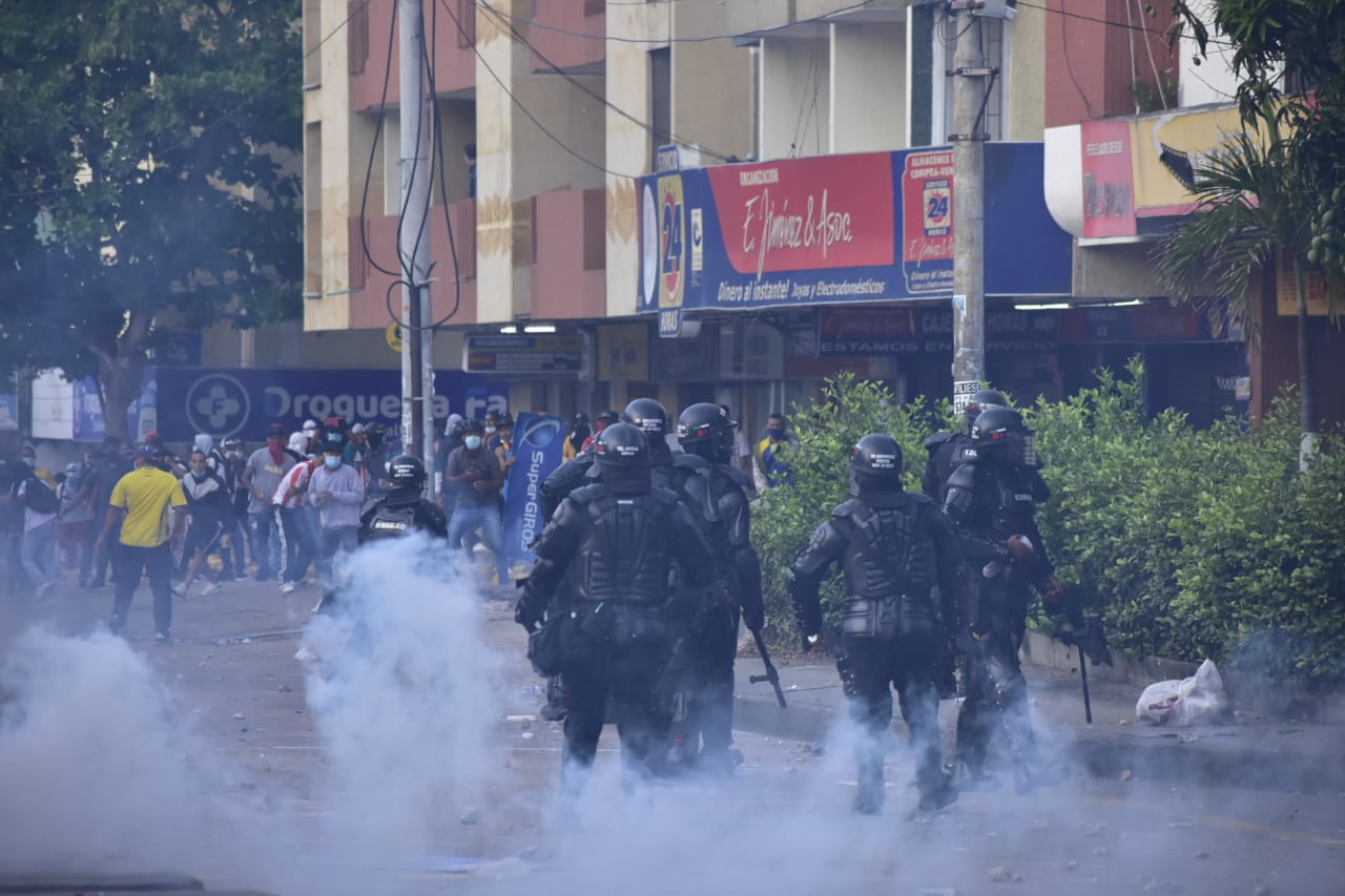 Imagen del enfrentamiento.