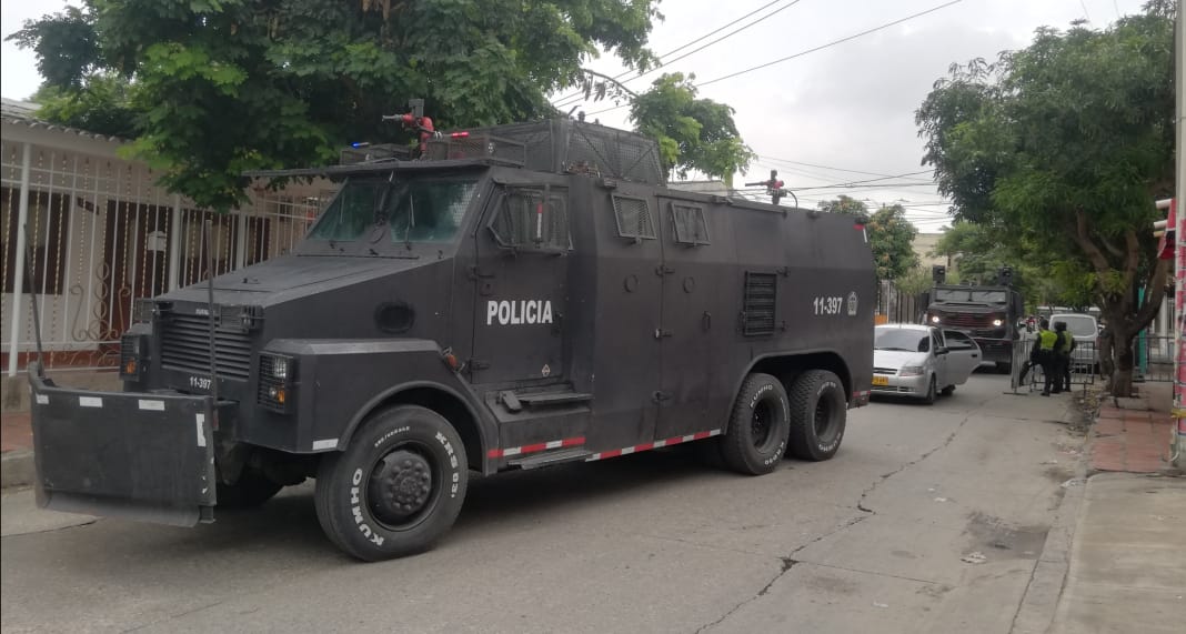 Dispositivo de seguridad para partido Colombia-Argentina.