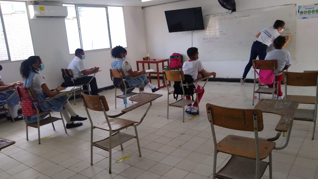 Actividades en el regreso a clases en Barranquilla.