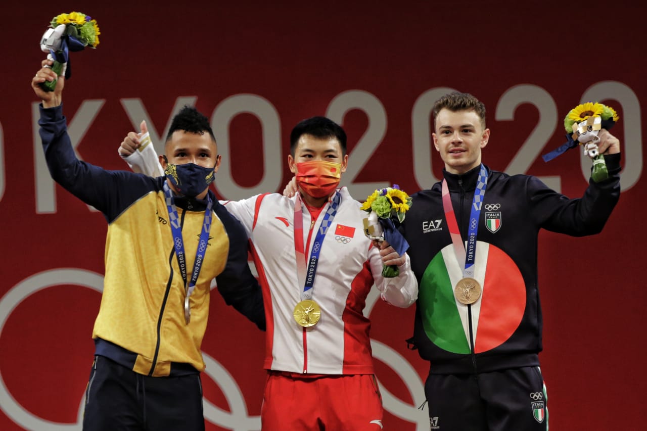 El chino Lijun Chen ganó medalla de oro, Luis Javier Mosquera tuvo la palta y el italiano Mirko Zanni se llevó el bronce. 